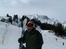 Me at bottom of slope in Plagne Centre