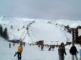View back up the mountain