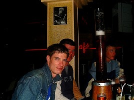 Us in King Cafe for Karaoke night